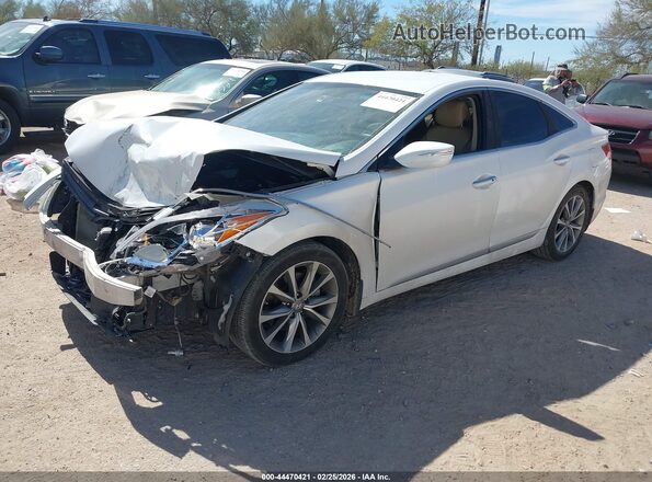KMHFG4JG3HA587675 2017 HYUNDAI AZERA Белый Передняя левая четверть