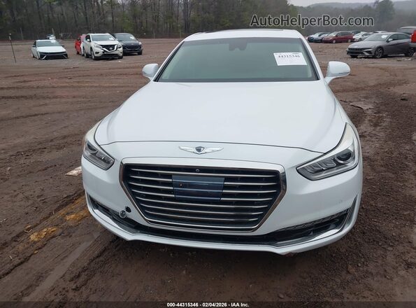 KMHG34JA1HU027986 2017 GENESIS G90 Белый Вид щитка приборов