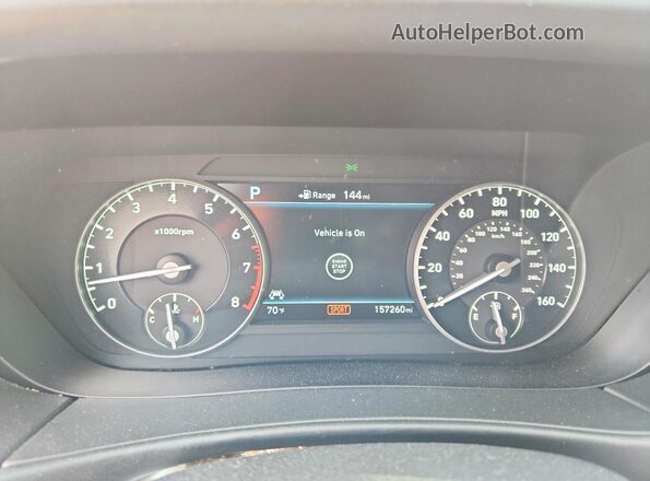 KMHG34JA2JU037593 2018 GENESIS G90 Черный Вид щитка приборов
