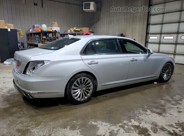 KMHG34JAXHU025413 2017 GENESIS G90 Серебряный Задняя правая четверть