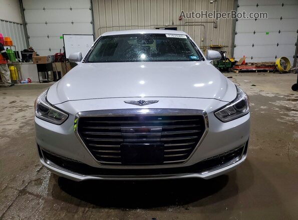 KMHG34JAXHU025413 2017 GENESIS G90 Серебряный Вид спереди