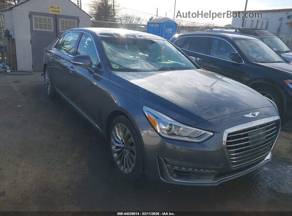 KMHG34JAXHU027209 2017 GENESIS G90 Серый Передняя правая четверть