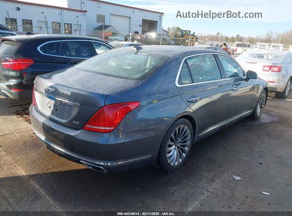 KMHG34JAXHU027209 2017 GENESIS G90 Серый Задняя правая четверть