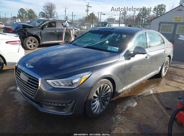 KMHG34JAXHU027209 2017 GENESIS G90 Серый Передняя левая четверть