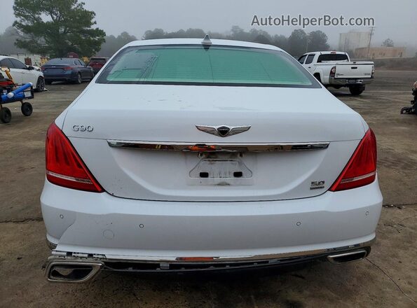 KMHG54JH0JU045201 2018 GENESIS G90 White Widok z tyłu