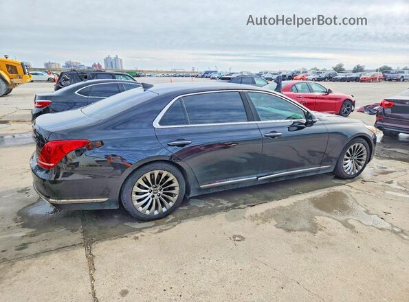 KMHG54JH3HU024370 2017 GENESIS G90 Черный Задняя правая четверть
