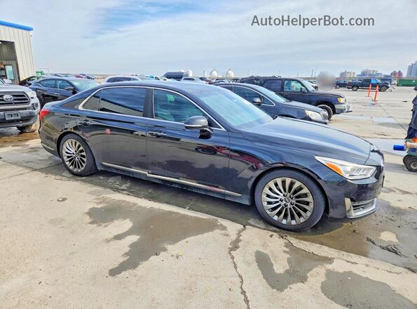 KMHG54JH3HU024370 2017 GENESIS G90 Черный Передняя правая четверть