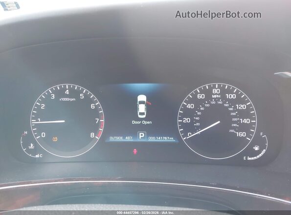 KMHGH4JH3GU104581 2016 HYUNDAI EQUUS Серебряный Вид задних сидений