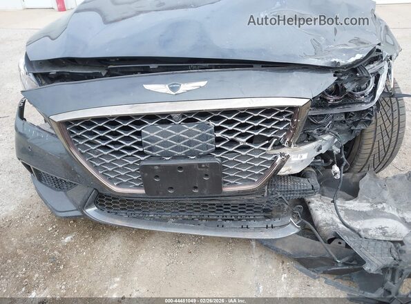 KMHGN4JBXJU247975 2018 GENESIS G80 Серый Вид спереди