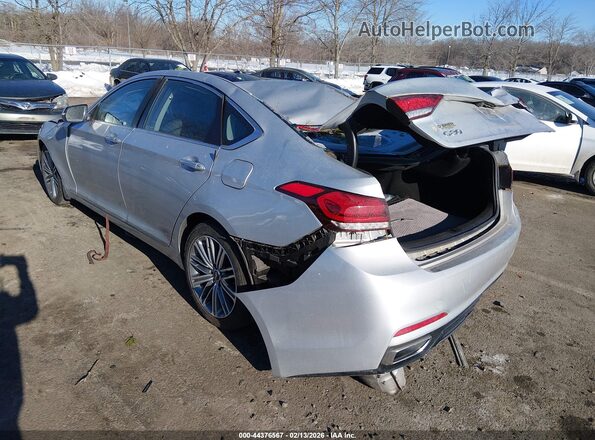 KMHGN4JE3KU299525 2019 GENESIS G80 Серебряный Задняя левая четверть