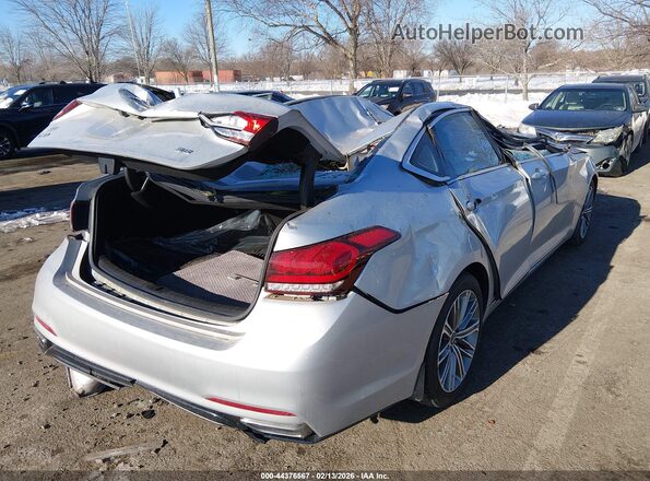 KMHGN4JE3KU299525 2019 GENESIS G80 Серебряный Задняя правая четверть