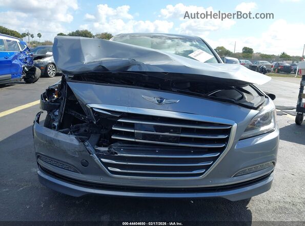 KMHGN4JF8HU182413 2017 GENESIS G80 Silver უკანა სალონის ხედი