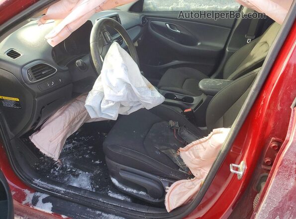 KMHH35LE5JU007188 2018 HYUNDAI ELANTRA Красный Вид салона спереди
