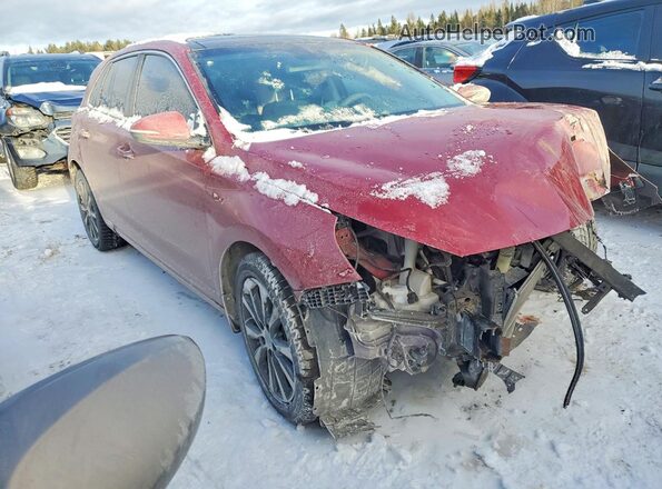 KMHH35LE5JU007188 2018 HYUNDAI ELANTRA Красный Передняя правая четверть