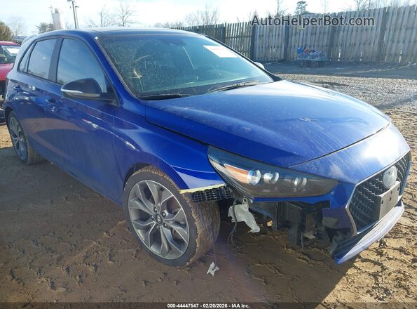 KMHH55LC7LU124766 2020 HYUNDAI ELANTRA GT Синий Передняя правая четверть
