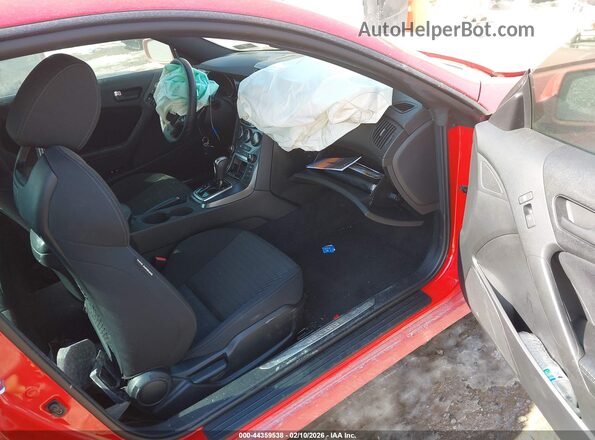 KMHHT6KJ9GU133485 2016 HYUNDAI GENESIS Red Вид салону спереду