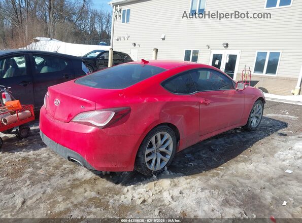 KMHHT6KJ9GU133485 2016 HYUNDAI GENESIS Red Задня права чверть