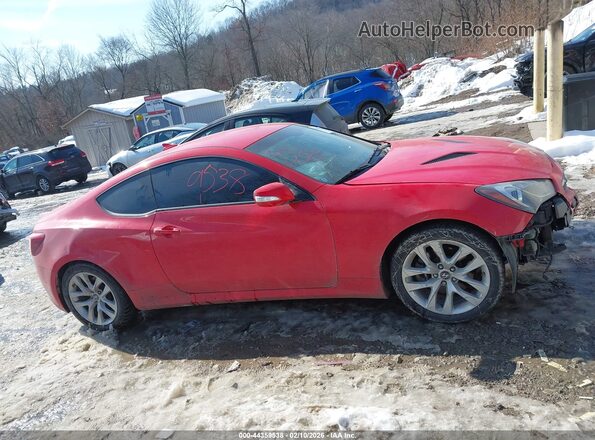 KMHHT6KJ9GU133485 2016 HYUNDAI GENESIS Red Вид задньої частини салону