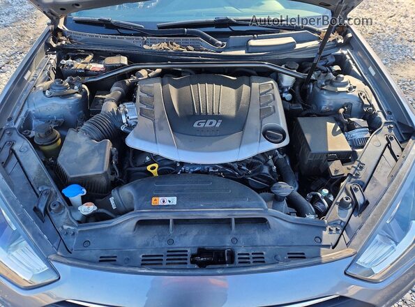 KMHHU6KJ0GU131802 2016 HYUNDAI GENESIS Серый Вид задней части салона