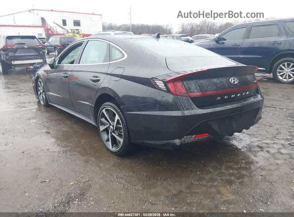 KMHL44J20PA326020 2023 HYUNDAI SONATA Black Задня ліва чверть