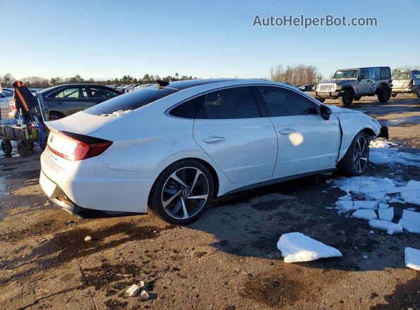 KMHL44J21NA223864 2022 HYUNDAI SONATA Белый Задняя правая четверть