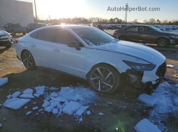 KMHL44J21NA223864 2022 HYUNDAI SONATA Белый Передняя правая четверть