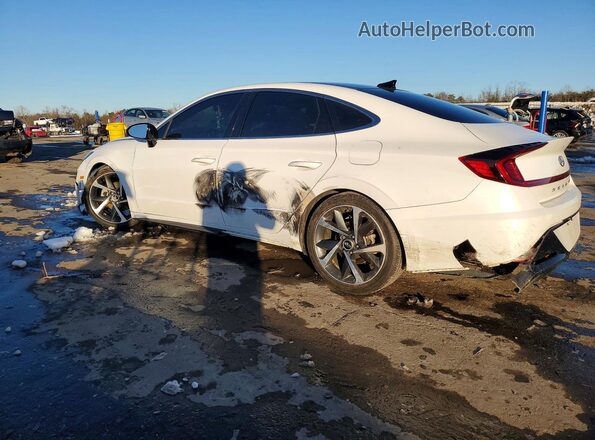KMHL44J21NA223864 2022 HYUNDAI SONATA Белый Задняя левая четверть