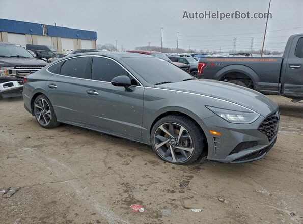 KMHL44J26NA235346 2022 HYUNDAI SONATA Gray Przód prawy