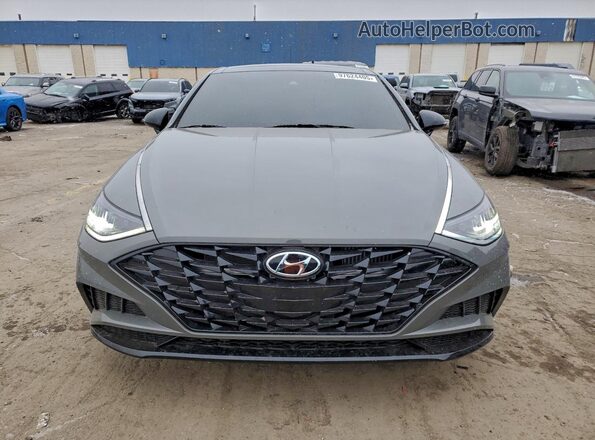 KMHL44J26NA235346 2022 HYUNDAI SONATA Gray Widok z przodu