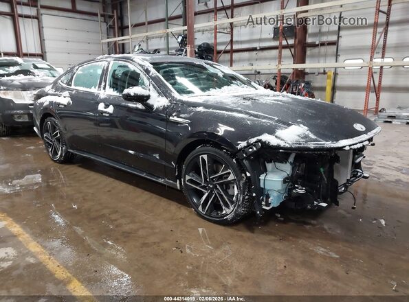 KMHL54JC0RA401498 2024 HYUNDAI SONATA Black Передня права чверть