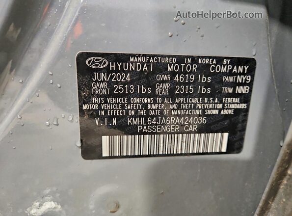 KMHL64JA6RA424036 2024 HYUNDAI SONATA Blue Widok komory silnika