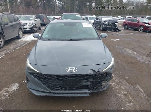 KMHLL4AGXMU103671 2021 HYUNDAI ELANTRA Gray Widok zestawu wskaźników