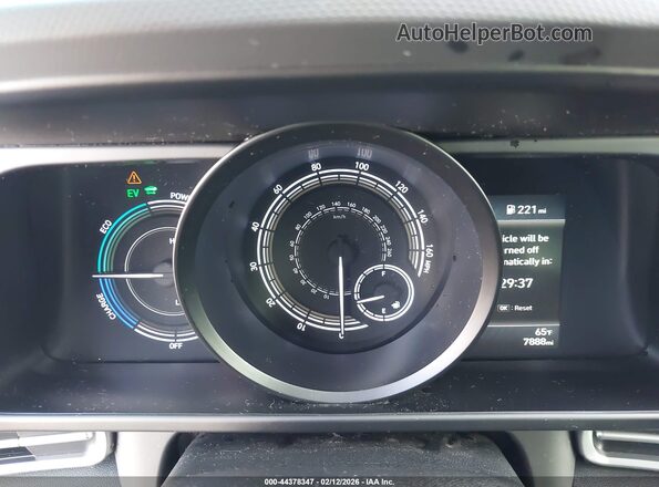 KMHLM4AJ8MU008602 2021 HYUNDAI ELANTRA HYBRID Gray Widok tylnych siedzeń
