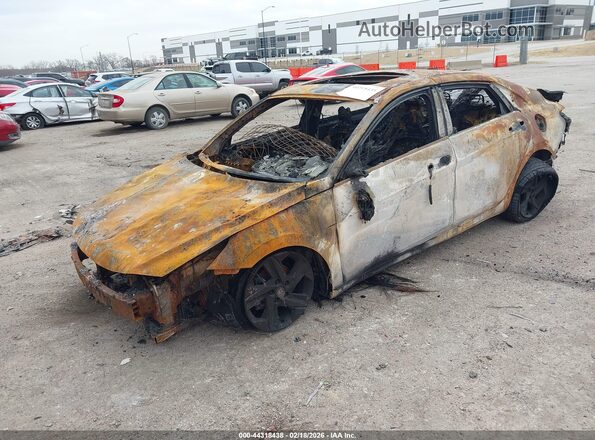 KMHLN4AJ4MU011736 2021 HYUNDAI ELANTRA HYBRID Черный Передняя левая четверть