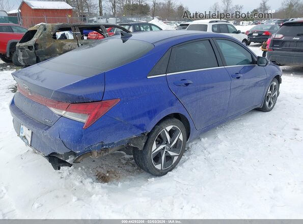 KMHLP4AG3PU495465 2023 HYUNDAI ELANTRA Синий Задняя правая четверть