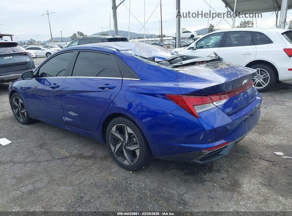 KMHLP4AG4PU518767 2023 HYUNDAI ELANTRA Синий Задняя левая четверть