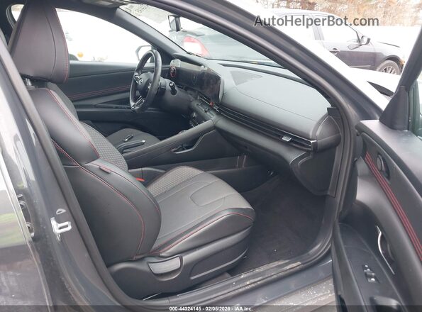 KMHLR4AFXPU619829 2023 HYUNDAI ELANTRA Серый Вид салона спереди