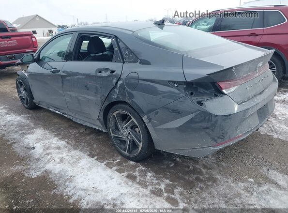 KMHLR4AFXPU619829 2023 HYUNDAI ELANTRA Серый Задняя левая четверть