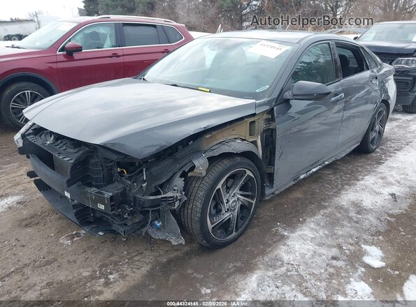 KMHLR4AFXPU619829 2023 HYUNDAI ELANTRA Серый Передняя левая четверть