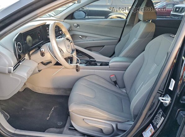 KMHLS4AG3MU122940 2021 HYUNDAI ELANTRA Black Widok wnętrza z przodu