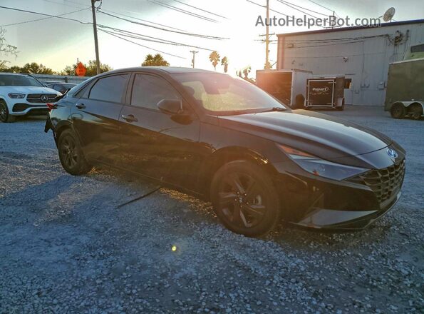 KMHLS4AG3MU122940 2021 HYUNDAI ELANTRA Black Przód prawy