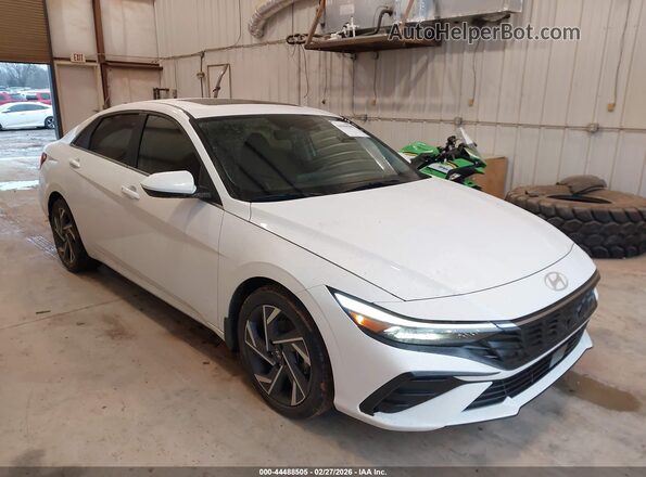 KMHLS4DG1SU933614 2025 HYUNDAI ELANTRA White Przód prawy
