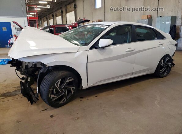 KMHLS4DG7SU988021 2025 HYUNDAI ELANTRA White Vista tres cuartos delantera izquierda