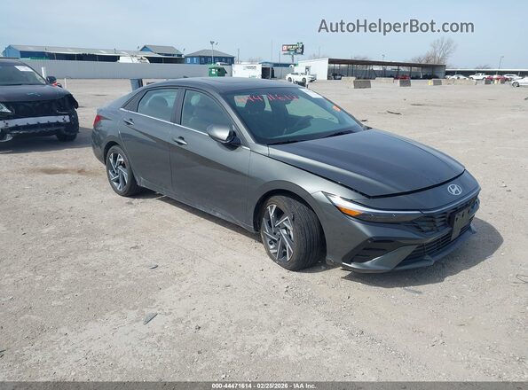 KMHLS4DGXRU742946 2024 HYUNDAI ELANTRA Серый Передняя правая четверть