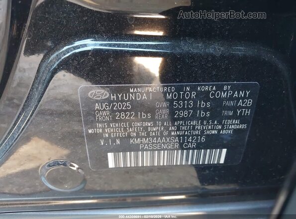 KMHM34AAXSA114216 2025 HYUNDAI IONIQ 6 Черный Вид подкапотного пространства