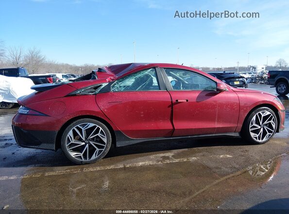 KMHM34AC6PA037563 2023 HYUNDAI IONIQ 6 Красный Вид задней части салона
