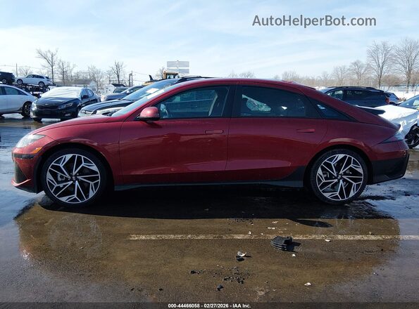 KMHM34AC6PA037563 2023 HYUNDAI IONIQ 6 Красный Панорамный вид салона 360°
