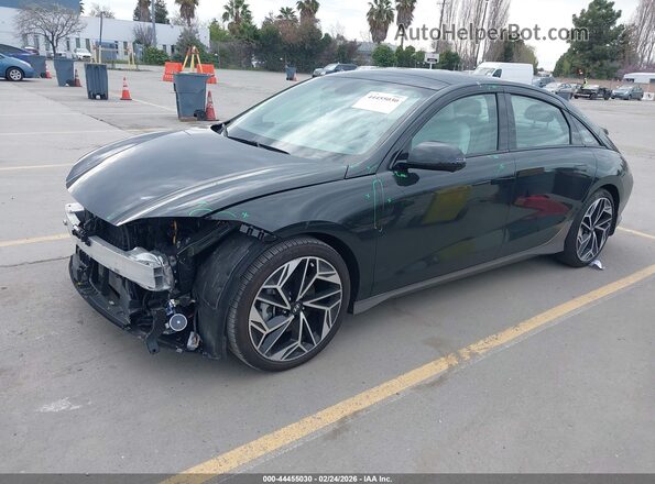 KMHM54AA3RA061279 2024 HYUNDAI IONIQ 6 Черный Передняя левая четверть