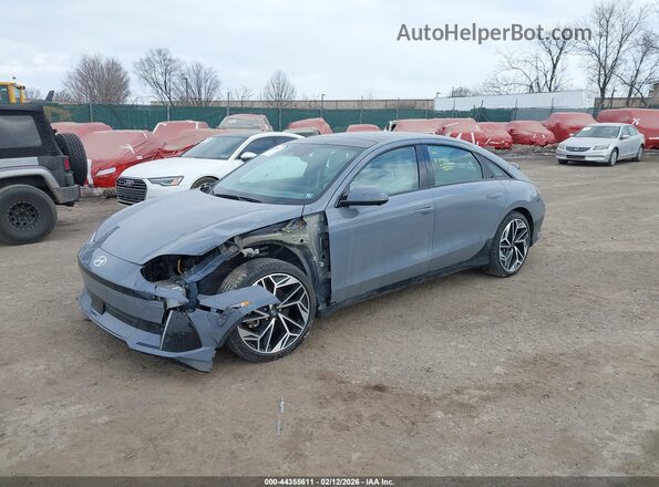 KMHM54AC9SA086565 2025 HYUNDAI IONIQ 6 Gray Vista tres cuartos delantera izquierda
