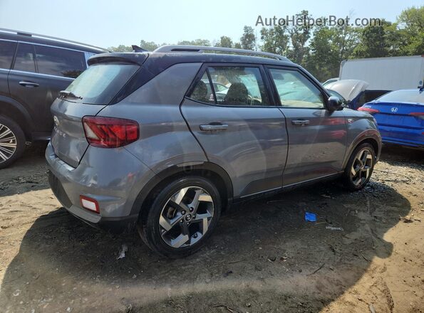 KMHRC8A30NU140308 2022 HYUNDAI VENUE Серый Задняя правая четверть